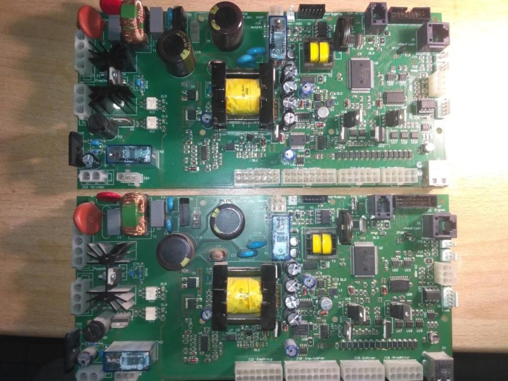Ремонт двух плат от кофемашины Nescafe Alegria 1060