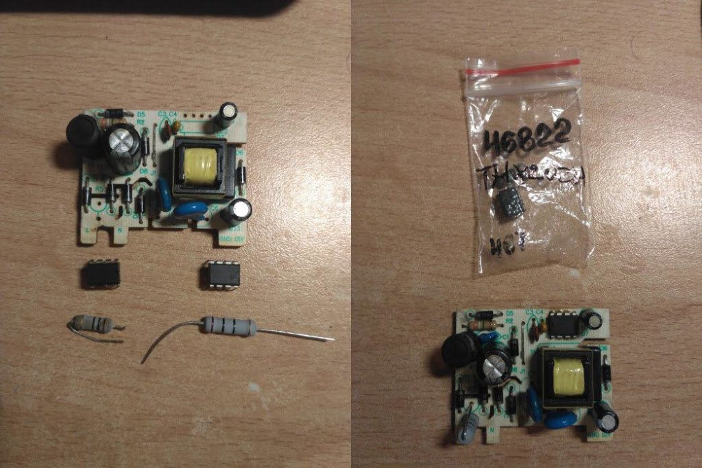 Ремонт платы от микроволновки