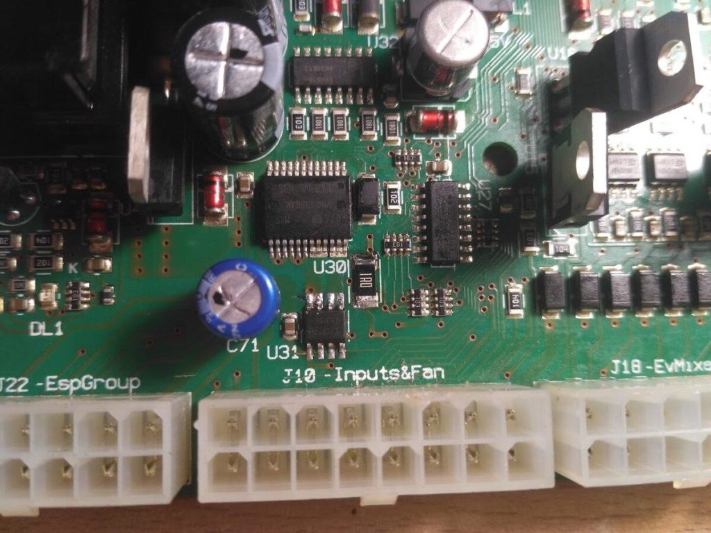 Ремонт двух плат от кофемашины Nescafe Alegria 1060