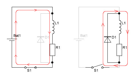 Для чего паралельно реле подключают обратный диод?