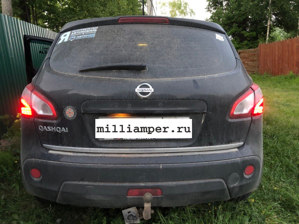 Ремонт правого габарита Nissan Qashqai (замена светодиодов)