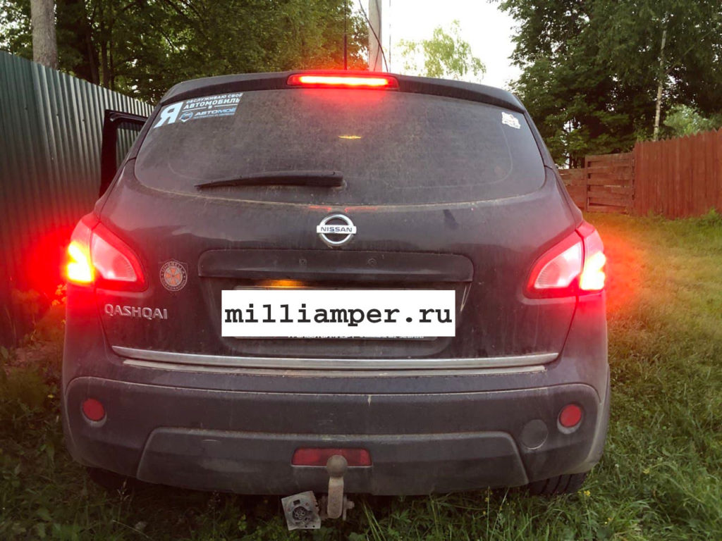 Ремонт правого габарита Nissan Qashqai (замена светодиодов)