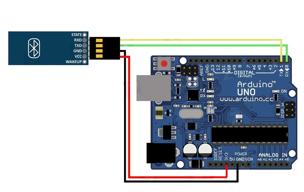 bluetooth arduino uno подключение