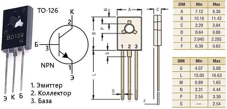 Bd139 транзистор характеристики
